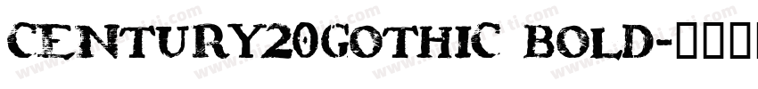 century20gothic Bold字体转换